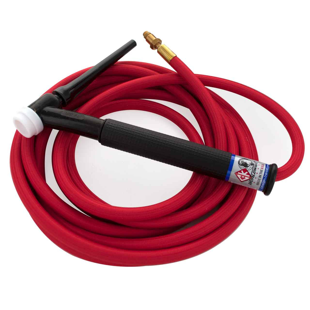 CK WORLDWIDE Air Cooled TIG Torch Kit, Flex, 150A, 12.5', 1-Pc Super-Flex,
